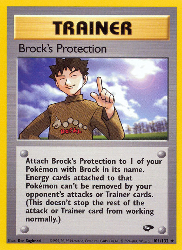 Gym Challenge Brock's Protection #101/132 unlimited